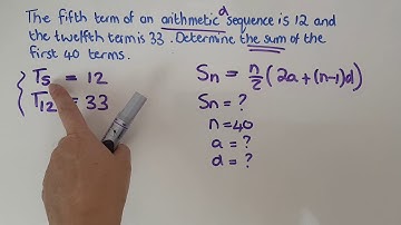 Grade 12 Sequences and Series Part 3g AS Simultaneous Equations