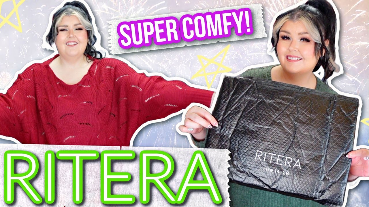 RITERA Plus Size Tops For Women – Color Block Long Sleeve Tunic, Crewneck, Fall Winter XL-5XL