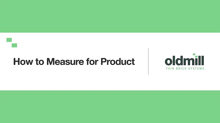 How to Measure for Thin Brick Product