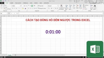 Cách tạo đồng hồ bấm ngược trong Excel siêu nhanh mà không cần phần mềm.