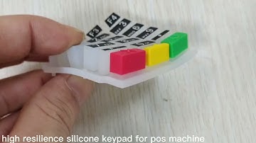 komtac high resilience silicone keypad for POS machine