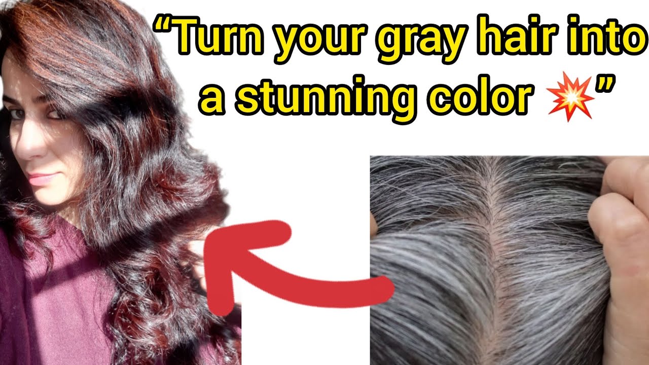 “Natural formula to cover gray hair 💚”