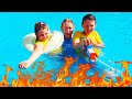 The Floor is Lava - collection funny stories for kids with Adriana and Ali