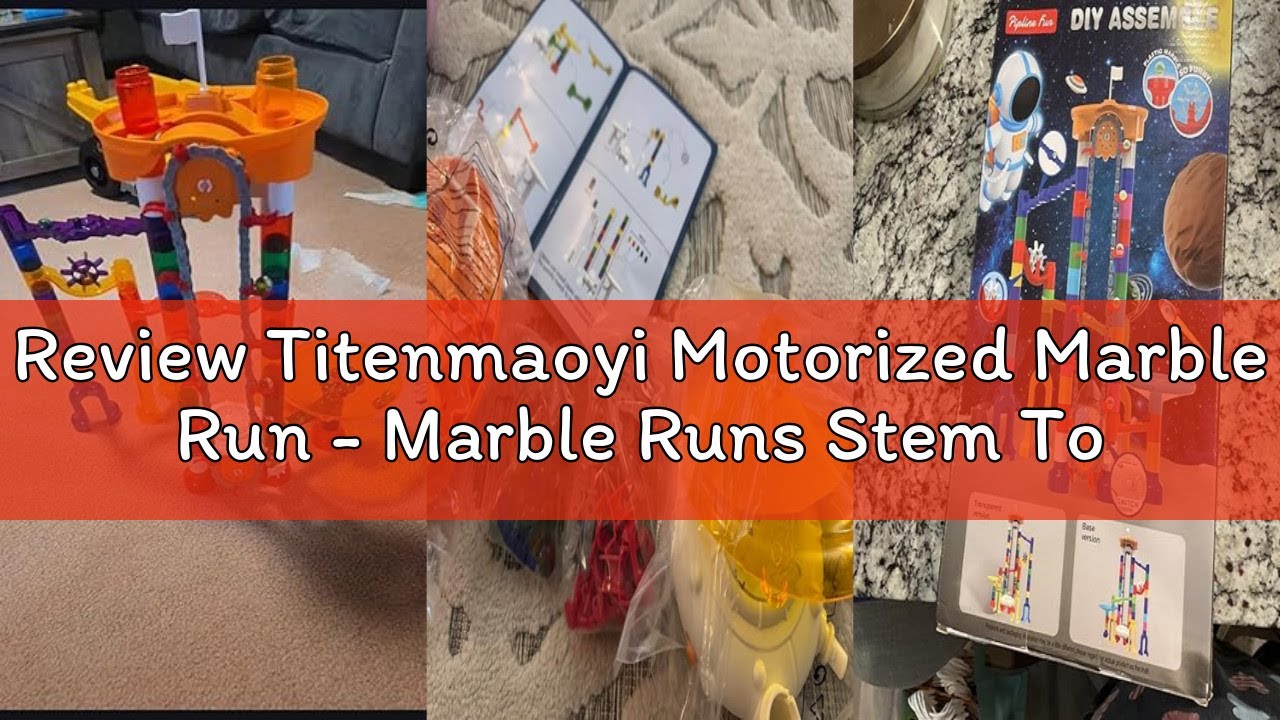 Review Titenmaoyi Motorized Marble Run - Marble Runs Stem Toys for Kids 4-8 8-12 - Construction Buil