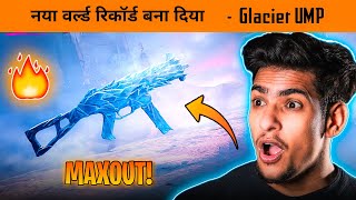 🔥I got Free UMP Glacier Skin and Maxout Glacier UMP - World Record crate opening in BGMI