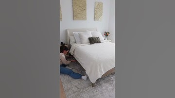 Installing LED lights under my bed made my entire room feel like a luxury hotel! #renterfriendly