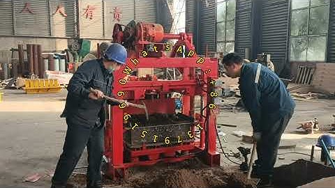 Syria Hollow Block QT40-2 Manual 6inch Cement Sand Block Machine#hollowblockmachine#cementblock