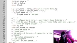 Let's Make a Renpy Game | What's your name? | Player Input Wealth