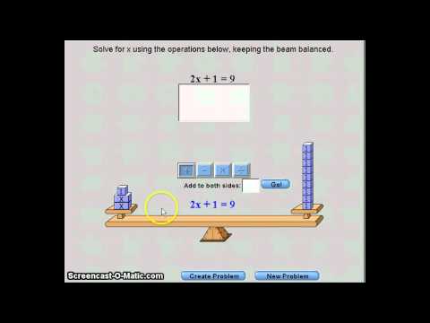 Visual of Solving Equations