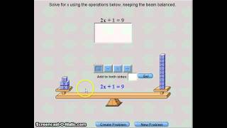 Visual of Solving Equations
