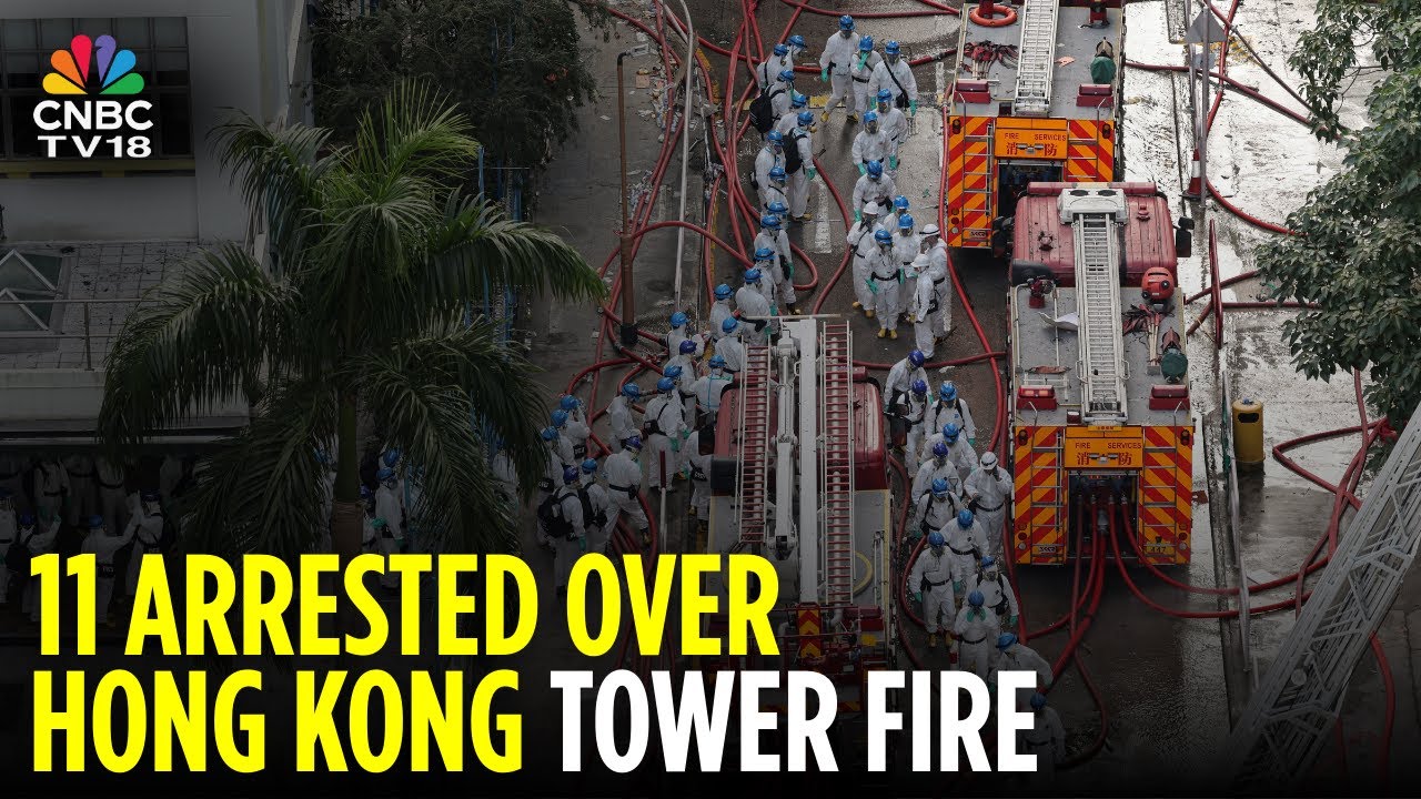 11 человек арестованы в связи с пожаром в небоскребе в Гонконге, в результате которого погибло 12...