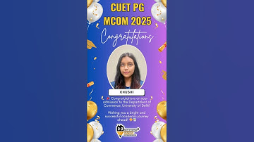 CUET PG M.Com Selection Delhi University Department of Commerce 🤩2025 #cuetpg2026 #mcom #shorts