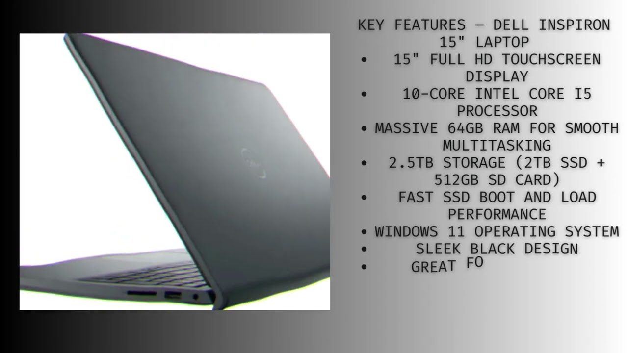Dell Inspiron 15 Touchscreen Laptop Review | 64GB RAM, 2.5TB Storage, i5 Power