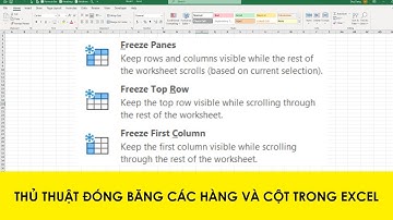 Thủ Thuật Đóng Băng Các Cột Hoặc Hàng Trong Excel Bằng Freeze Pane