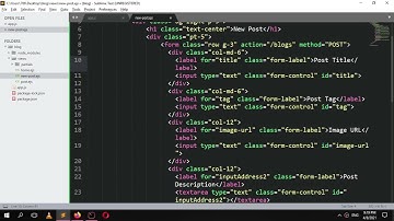 Build Node.Js Express & Mongoose Blog With User Authentication part-2