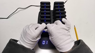 How to Guest paging system SOLT Coaster Pager TZ S04