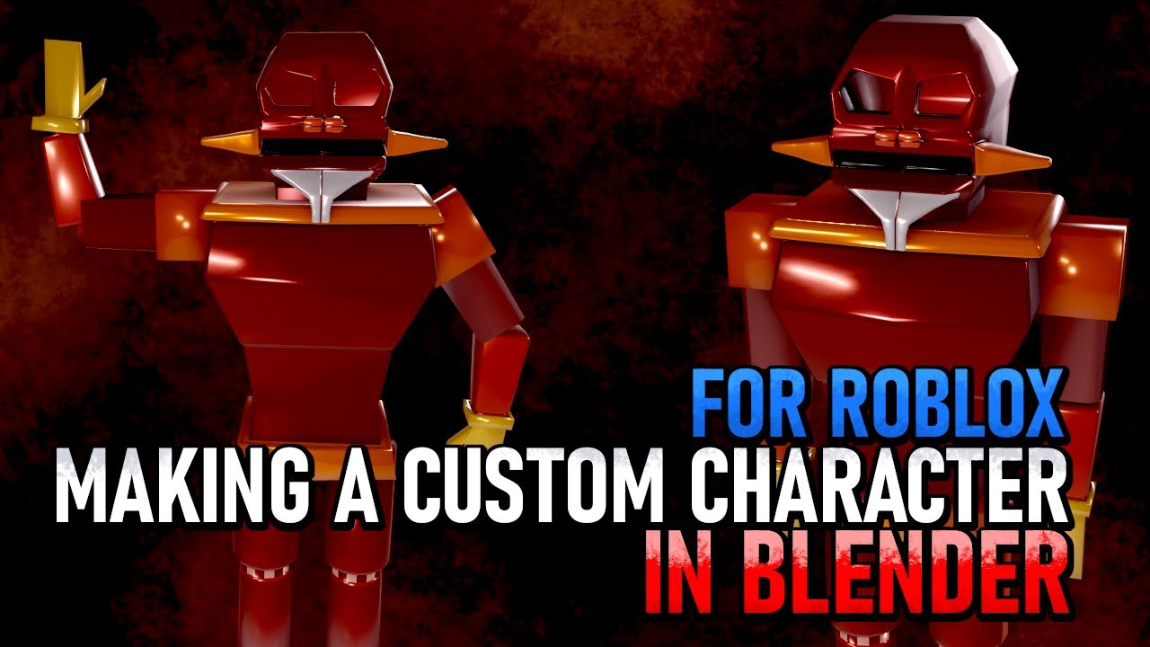 Making Roblox Custom Character Using Blender Model Import Export Rig And Test Character Roblox Youtube - how to get roblox avatar as blender model