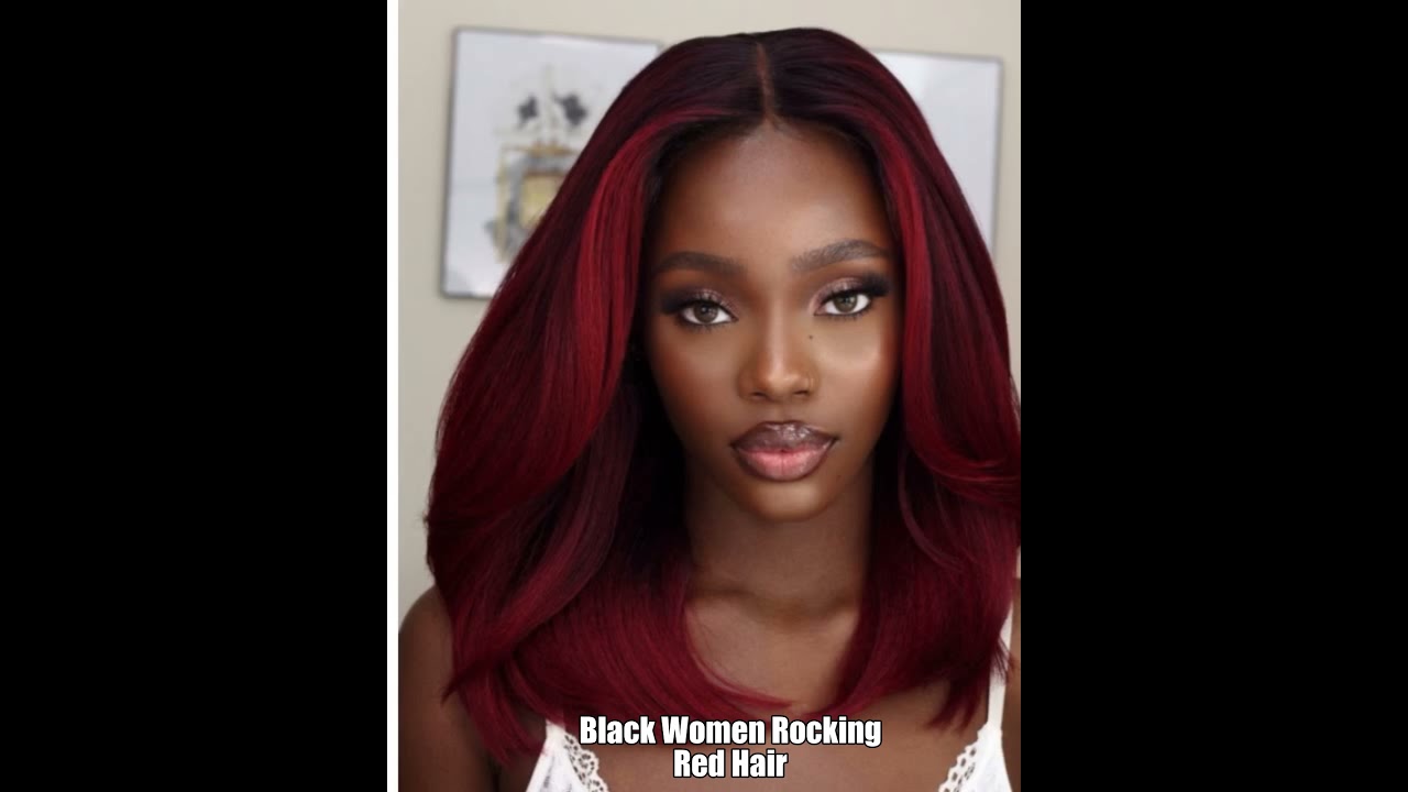 Black Women Rocking Red Hair Color Trend Shorts Youtube