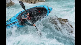 Alpacka Valkyrie whitewater packraft with Nouria Newman
