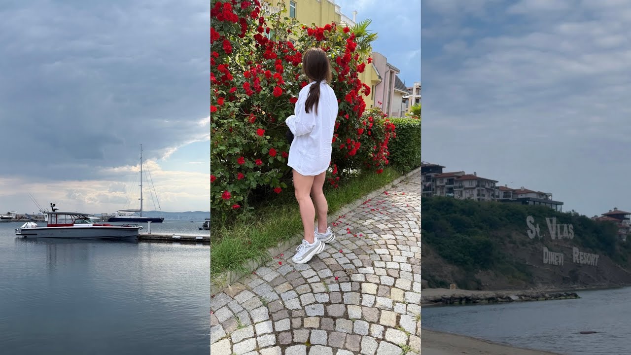 Добрались в Святой Влас 🛥️Сказочная Марина⛵️Наш путь с автовокзала до морской гавани 🌊♥️