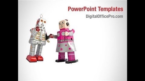 Robots PowerPoint Template Backgrounds - DigitalOfficePro #05005