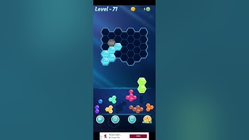 Block! Hexa Puzzle~Rainbow B block 7 to 10 levels~ level-71