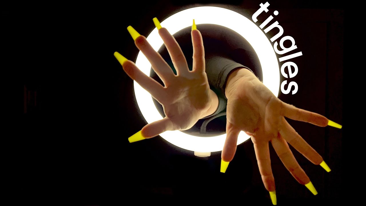 Hypnotizing Ring Light Hand Movements + Tapping ASMR - YouTube