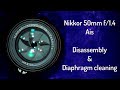 Nikon Nikkor 50mm f/1.4 Ai-s : Oily aperture blades