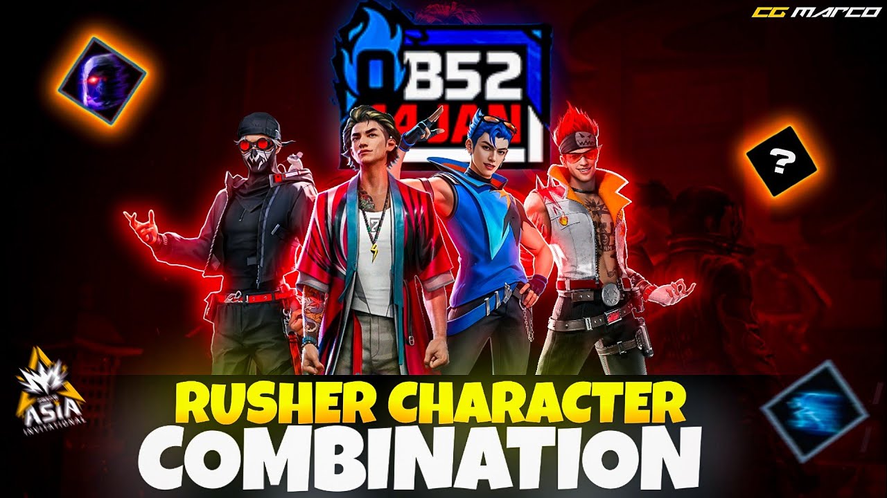 RUSHER CHARACTER COMBINATION AFTER OB52 UPDATE 😱🔥