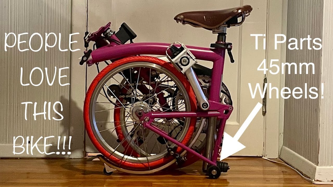 Brompton Folding Bike Installing The F+ Fender Guard And Ti Parts Workshop 45mm Easy Wheels