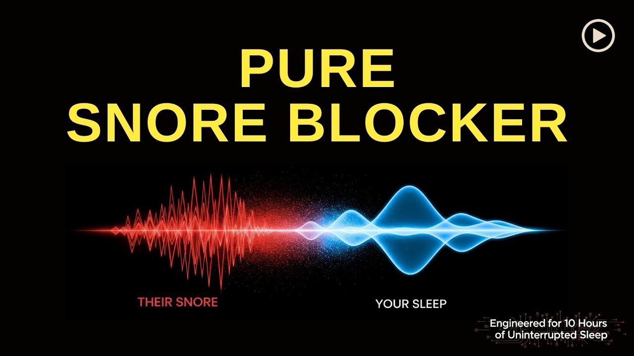 Pure Snore Blocker | Anti Snoring Sounds | White Noise to Block Out Snoring Completely 
