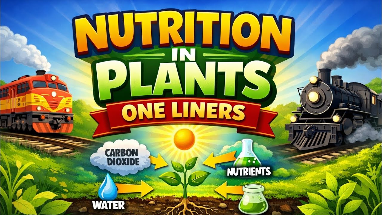Nutrition in Plants | One Liner Notes for SSC & Railway Exams