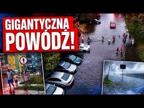 MASSIVE DOWNPOUR FLOODS BIAŁA PODLASKA! CITY UNDERWATER!