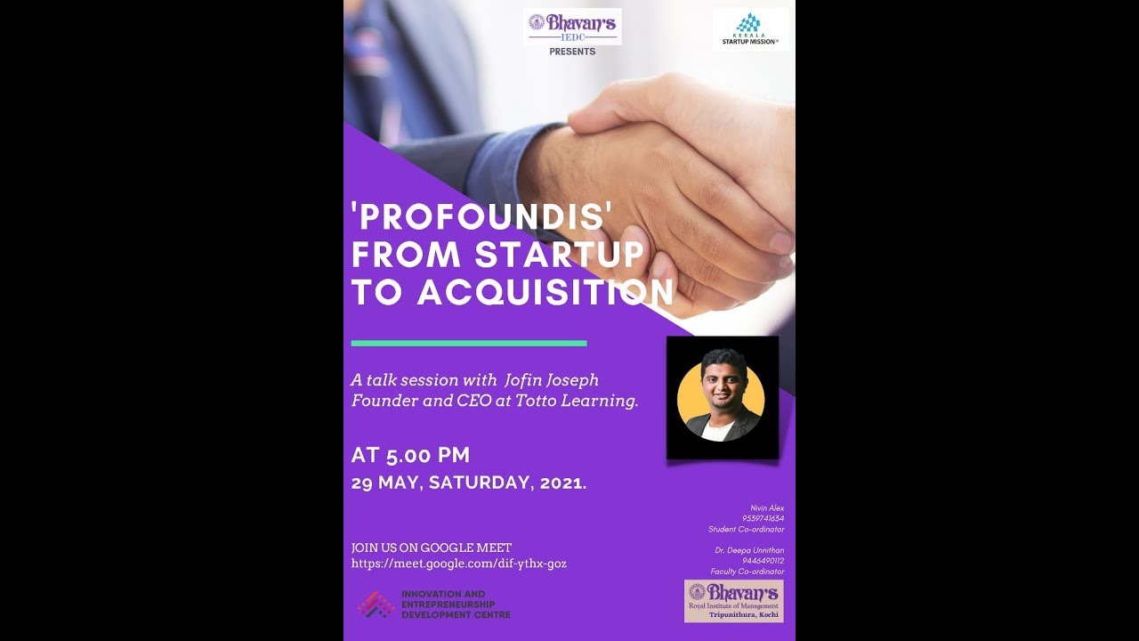 PROFOUNDIS FROM START UP TO ACQUISITION