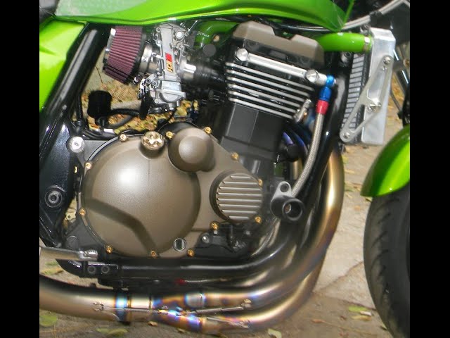 Keihin FCR Race carb Kawasaki ZRX 1200R installation / sound with