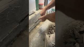 How to stop water leaking through concrete cracks. Permanently. #leaks #waterproofing #fyp #cracks
