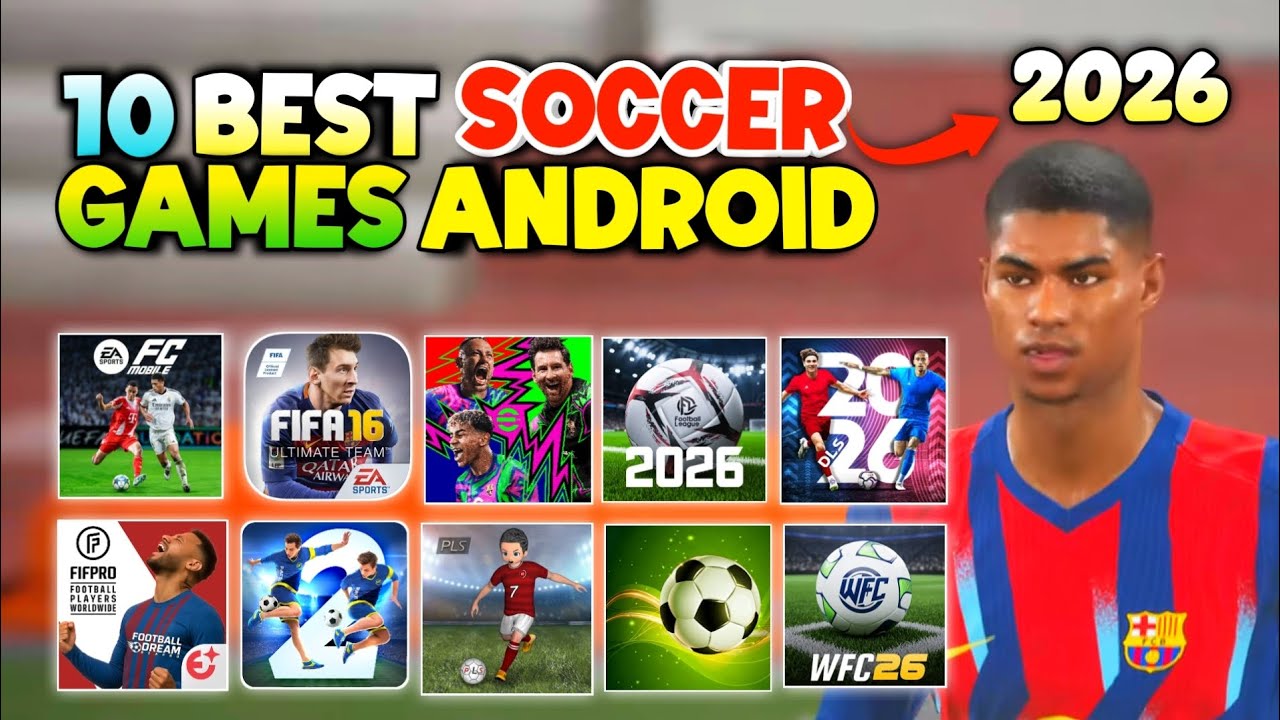 GAME BOLA ANDROID TERBAIK 2026! TOP 10 GRAFIS HD - ONLINE & OFFLINE