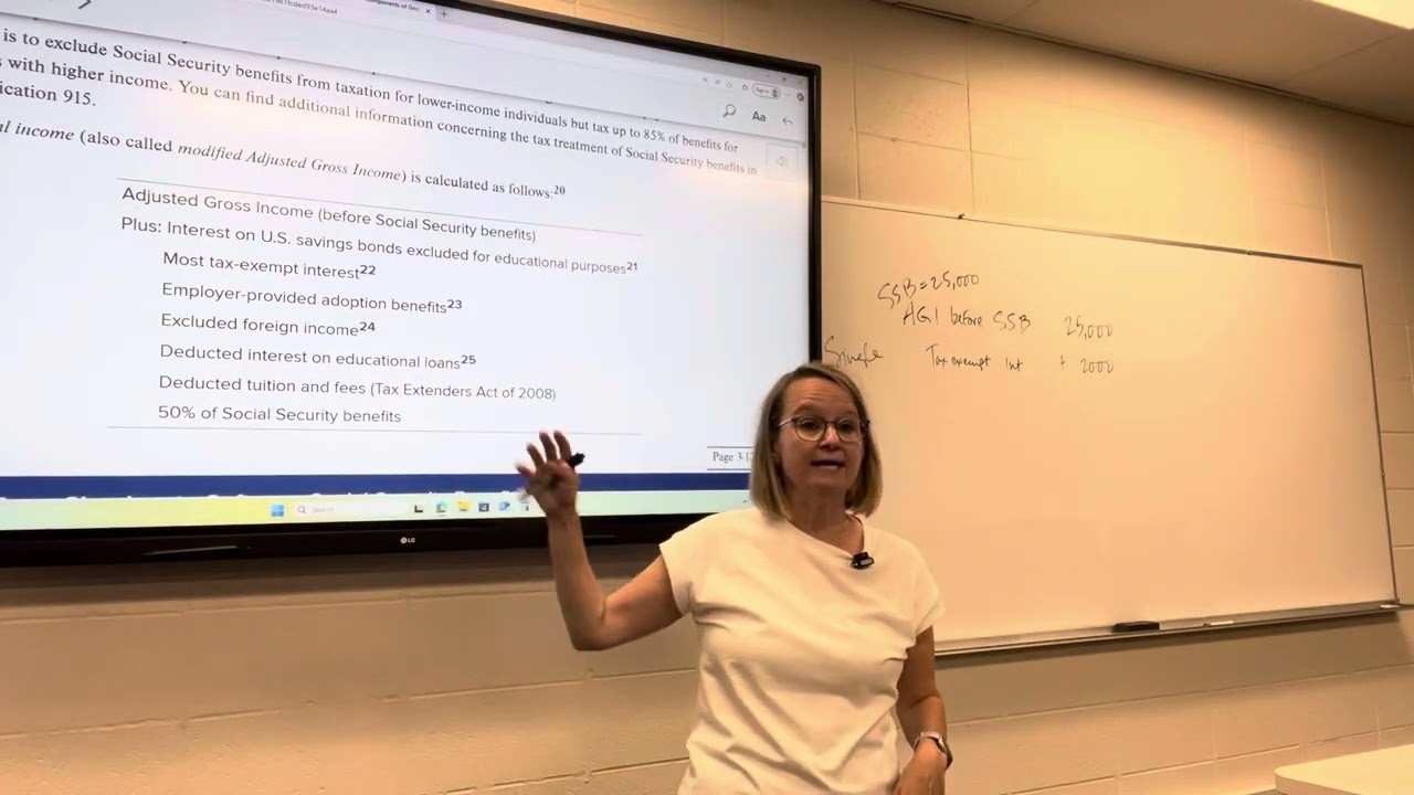 Income Tax Accounting, Fall 2025, chapter 3, LO3-3, social security benefits