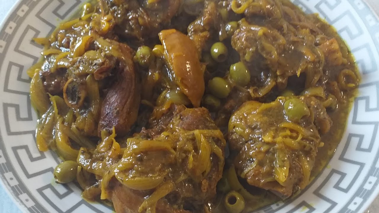 طنجرة🥘 لحم الغنمي بالبصل والزيتون 😋 لذيذة وشهية 😍