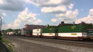 NS 9372 Leads A Stack Train @ Altoona, PA w Canon HF11