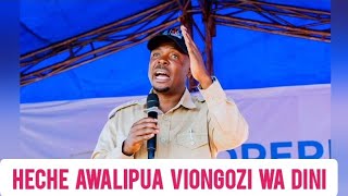 John Heche asema kuwa maisha mazuri yanaanzia duniani kabla ya mbinguni,awachana viongozi wa dini
