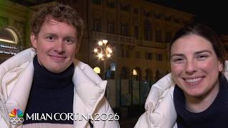 Hilary Knight, Evan Bates know being U.S. flagbearer is 'bigger than the two of us' | NBC Sports