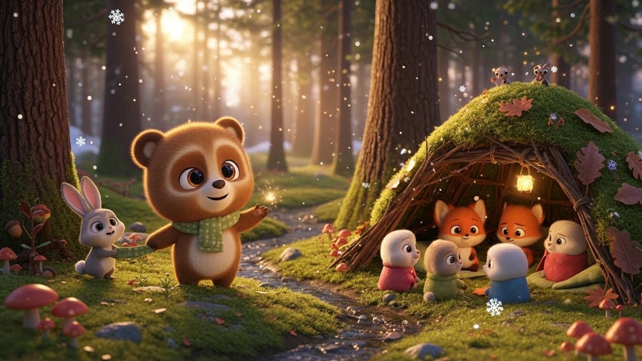 Уютный медвежонок 🐻 | Теплая и веселая детская история 🎵 | Расслабляющий детский мультфильм