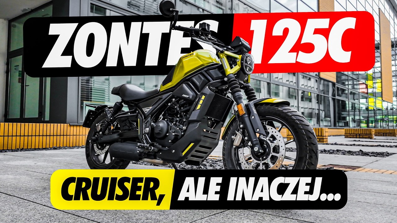 ZONTES 125C - nowoczesny CRUISER na prawo jazdy na samochód - Prezentacja
