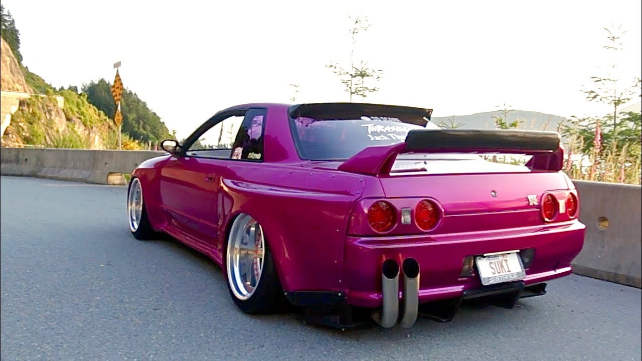 550 Hp Nissan Skyline R32 Gtr On Air Ride Perfect In Pink Youtube