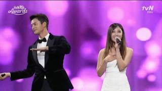 REPLY 1997 BONSANG + All for you (live) - Jung Eun Ji \u0026 Seo In Guk @ tvN10 Awards 161009