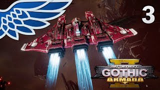 BATTLEFLEET GOTHIC ARMADA 2 | Tau Protector vs Eldar Corsairs Part 3 - BFG Armada 2 Beta Gameplay