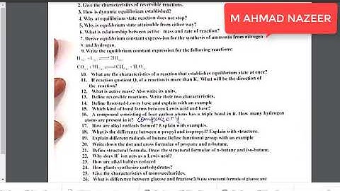 CHEMISTRY PUNJAB 10TH CLASS 100 PERCENT GUESS 2021|BY M AHMAD NAZEER