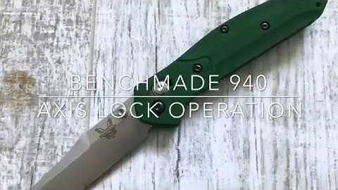 Benchmade 940 Axis lock operation