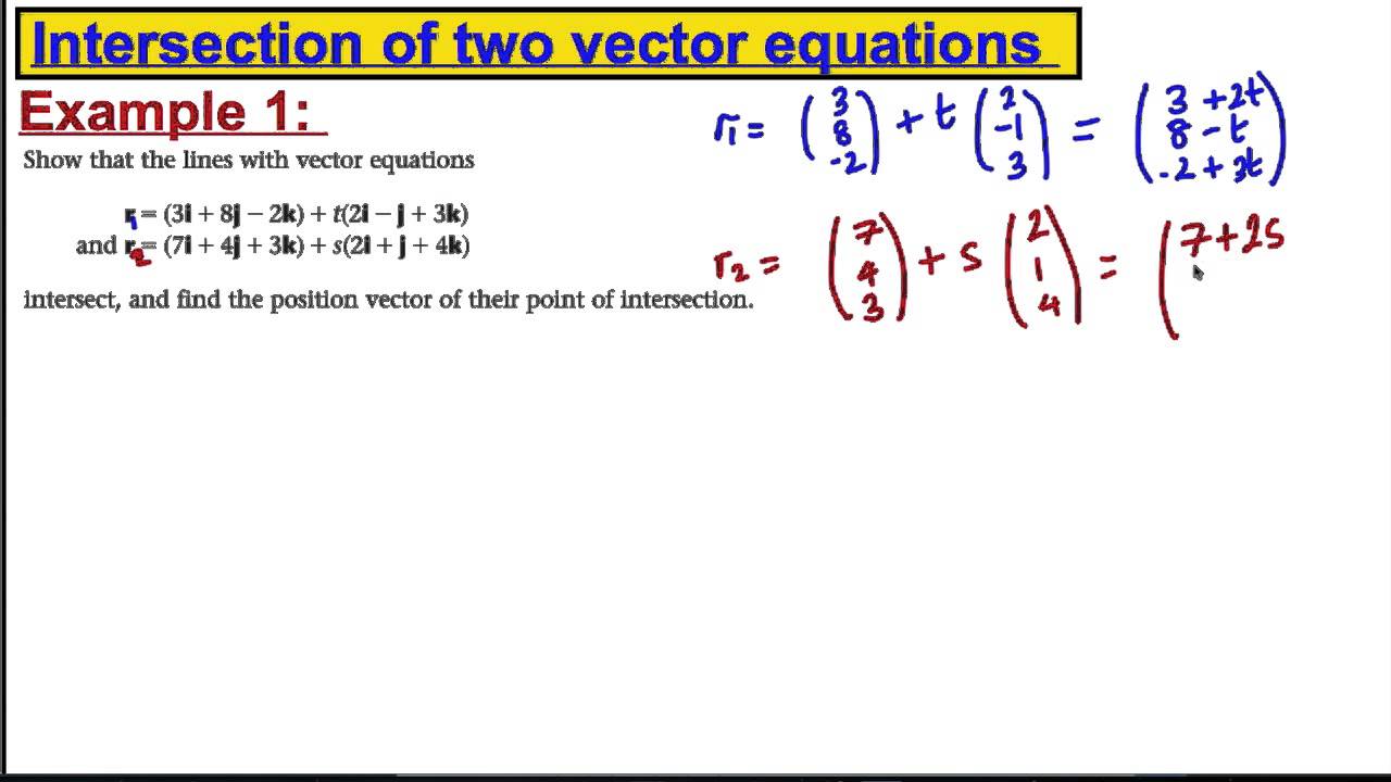 online math tutor jobs Core 4 Maths A-Level Edexcel - Vectors (8)